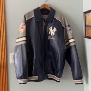 Vintage faux leather Yankees Bomber Jacket